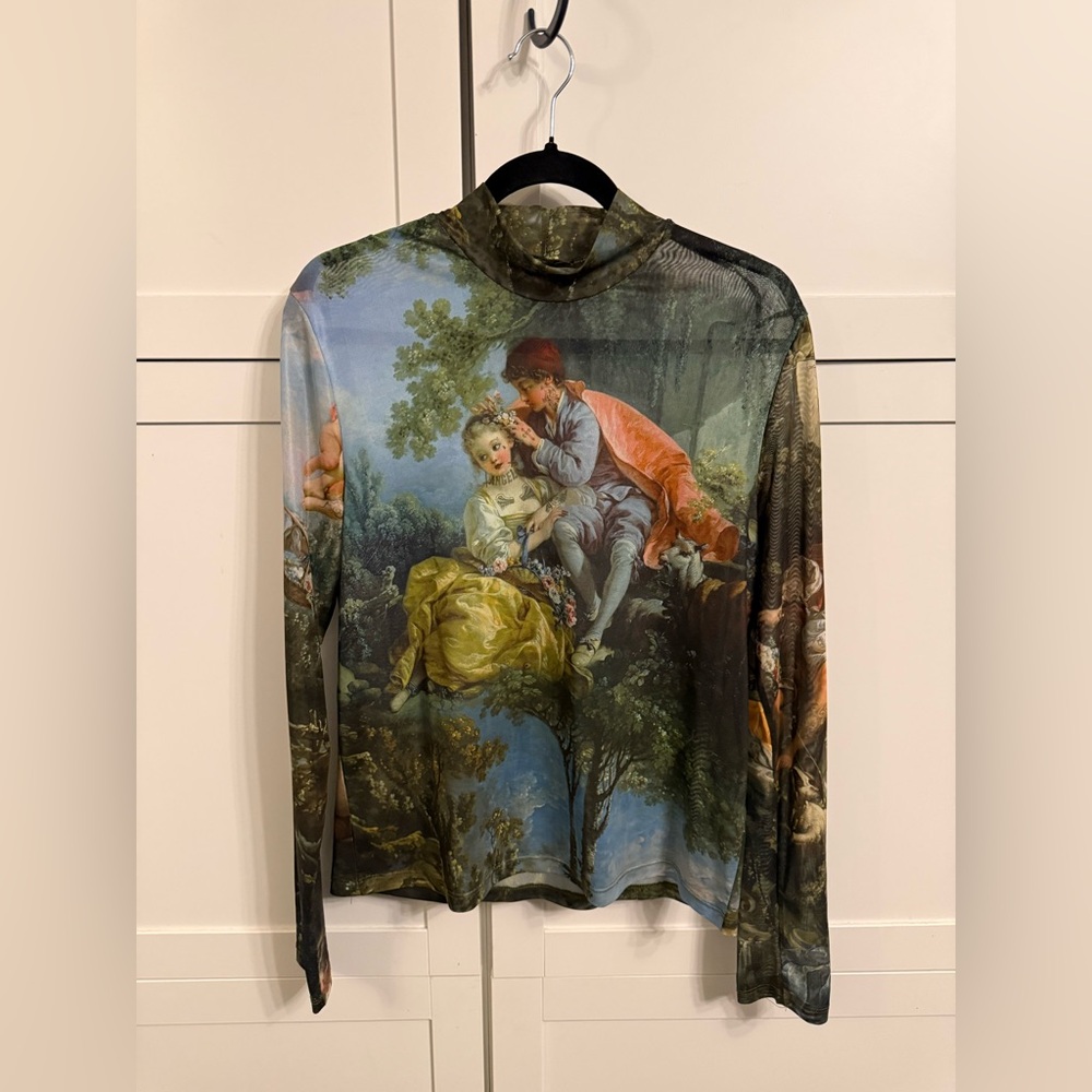 Current Mood Da Vinci’s Demons Mesh Mock Neck Top XXL